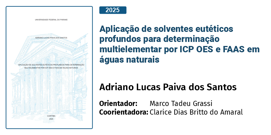 Aplicação de solventes eutéticos profundos para determinação multielementar por ICP OES e FAAS em águas naturais